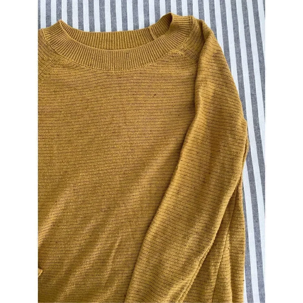 Old Navy Mustard Color Oversized Tunic Sweater Size XS